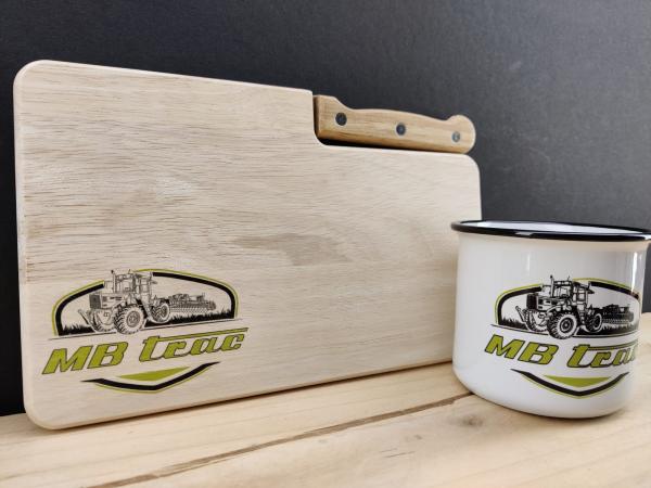 MB Trac mit Egge Frühstücksset Geschenk NEU